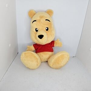 Disney Parks Winnie Plush Big Feet  Toy Stuffed Animal Winnie the Pooh Used. 